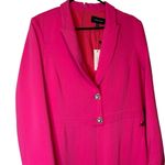 Karen Millen  Compact Viscose Tailored Button Jumpsuit Hot‎ Pink NWT Women’s 14 Photo 6