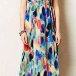 Maeve Women's Size 0 Aloisia Watercolor Silk Maxi Dress Sleeveless Casual Photo 0