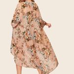 SheIn Plus Floral Print Chiffon Kimono Photo 1