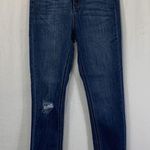 KanCan USA KanCan High Rise Destructed Cropped Dark Wash Jean Size 26 Photo 9