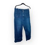 Anthropologie Pilcro The Skipper Medium Wash Wide-Leg Cropped Jeans Preppy 30 Photo 1