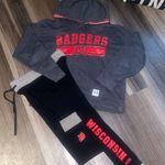 PINK - Victoria's Secret Wisconsin Badgers Hoodie and Joggers Set Photo 0