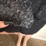 Talbots  Silk & sequin black grace fit suit jacket & skirt woman size 10 Photo 3