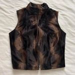 Vintage Brown faux fur zip Photo 0