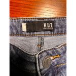 Kut From The Kloth  Shirley Bermuda Shorts Distressed Denim Frayed Hem‎ Size 10 Photo 2
