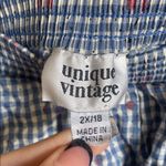 Unique Vintage  Plaid Cherry Blouse Photo 2