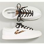 Tretorn Anthropologie  Nylite Plus Sneaker Leather Shoe White Women's 9M leopard Photo 1