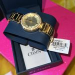 CHAPS Gold Tone w Crystals Watch Photo 6