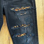 Amiri Leopard Thrasher Distressed Jeans in Aged Black Size 31 Photo 2