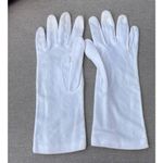 Vintage white lace dainty dress gloves Photo 2