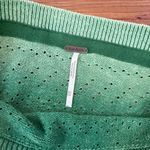 Free People Knit Sand Castle Cropped Pointelle Sweater Photo 4