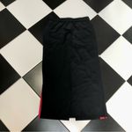 The Kooples NWOT Sport Black Midi Skirt Stripes Drawstring Elastic Waistband szM Photo 3