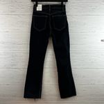 ZARA Mid-Rise Black Wash Crop Flare Jeans Size 2 Photo 1