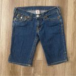True Religion Size 28 Made in USA Vintage Joey Short Big T Jeans Shorts Womens Photo 0