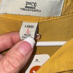 Thread & Supply Mustard Yellow Shirt Dress Size L Photo 1