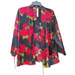 Victoria's Secret VICTORIA'S SECRETRed Rose Satin Bed Jacket Kimono Robe Size XS NWT Photo 2