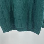 Lake Harmony Green Crew Neck Sweater M Textured Knit cotton vintage unisex Size M Photo 6
