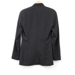 Escada Blazer Rhinestone Crystals Zipper Wool Jacket Black Lined Size 34 Small Photo 7