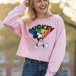 Disney NWOT   Pink Mickey Mouse sweatshirt Photo 0