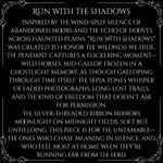 Handmade "Run With Shadows" – Gothic Wild Horse Ribbon Necklace Photo 4