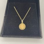 10k Gold Virgin Mary Cross Pendant Necklace 18” real Yellow Gold Religious Charm Photo 9