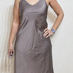 All Saints Lavender Satin Midi Slip Dress Sz 6 Photo 0