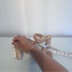 Dolce Vita Women's Paily Pearl Braided Detailing Heels Size 9 Pink Photo 6