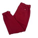 White House | Black Market WHBM Deep Red Loose Casual Jogger Ankle Pants Size 6 Photo 4