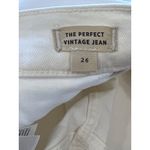 Madewell  The Perfect Vintage Jeans in Tile White 26 New Womens Denim Pants Photo 7