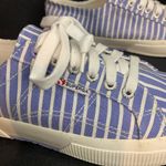 Superga  Women’s USAM 8/USAW 9.5  EU 41 Blue White Striped Sneakers Lace up Photo 1