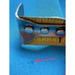 VTG 80s Balloon Long Sleeve Ruffle Midi Dress Blue Pearl Front Accent Women’s 10 Photo 10