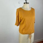 Free People  Beach Mustard Ribbed Top Photo 1