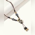 Bohemian Ethnic Style Beads Ceramic Necklace‎ Adjustable Length Chinese Style Brown Photo 9