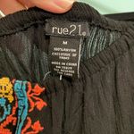 Rue 21 Off the Shoulder Black Top with tassels Photo 5