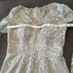 Women’s Gray Full Length Chiffon Mother of the Bride Formal Dress ZipBack Size M Size M Photo 10