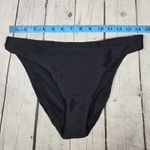 J.Crew  Ribbed high-rise cheeky bikini bottom in Black M NWT‎ Photo 7
