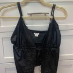 Urban Outfitters Black lace tie top  Photo 0