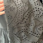 Ulla Johnson Black Eyelet Silk Dress Size 4 Photo 3