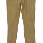 prAna  Kara Marigold Mixer Mustard Cream Patterned Pants Size 6 28 Straight Leg Photo 0