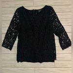 Club Monaco  Black Top Lace Long Sleeve Dress Shirt Womens Size XS Photo 0