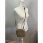 Kate Spade  Gold Crossbody Bag‎ Small Metallic Leather Purse Handbag Photo 1