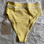 Stone Fox Swim NWT  Juniper Bikini Bottoms Pale Banana SIZE XS High Waisted Photo 6