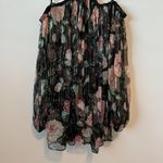 Zimmermann Zimmerman Floral Halter Sheer Metallic Silk Blend Blouse Size: 1 Photo 2