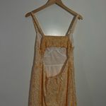 Loft NWT Eyelet Open Back Maxi Dress Yellow/White Size 14 Petite Photo 7