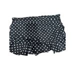 HALCURT Women’s Low Rise Black White Polka Dot Ruched Ruffle Swim Skirt size S Photo 6