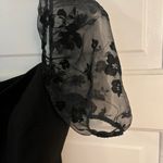 Honey and Rosie puff sleeve asymmetric black dress Photo 2