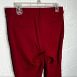Betabrand Women’s Red Dress Yoga Pants Straight Leg Medium Petite Photo 4