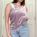 JH Collectibles Vintage Purple Velvet Tank Top Photo 4