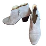 Rag and Bone  Suede Ankle Boots 39.5 US 9.5 Nude Taupe V-Cut Block Heel Booties Photo 0