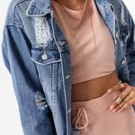 Tobi Oversized Rip Jean Jacket Photo 0